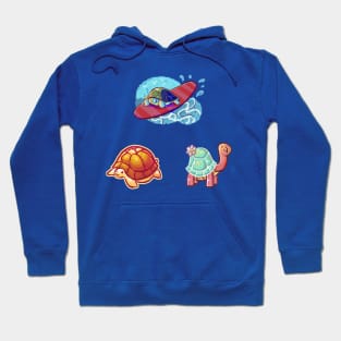 Three Cute Turtles Hoodie